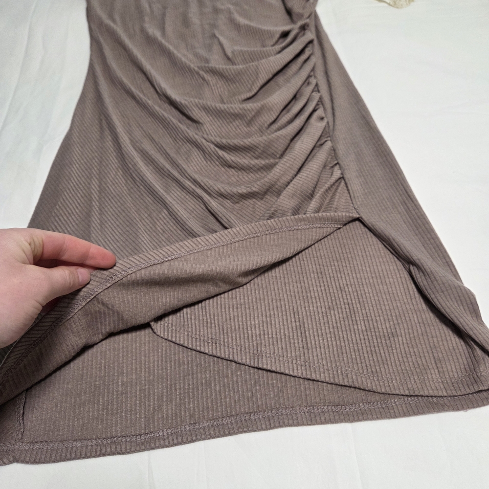 Altar'd State Elegant Mauve Ruched Dress - Picture 10 of 11